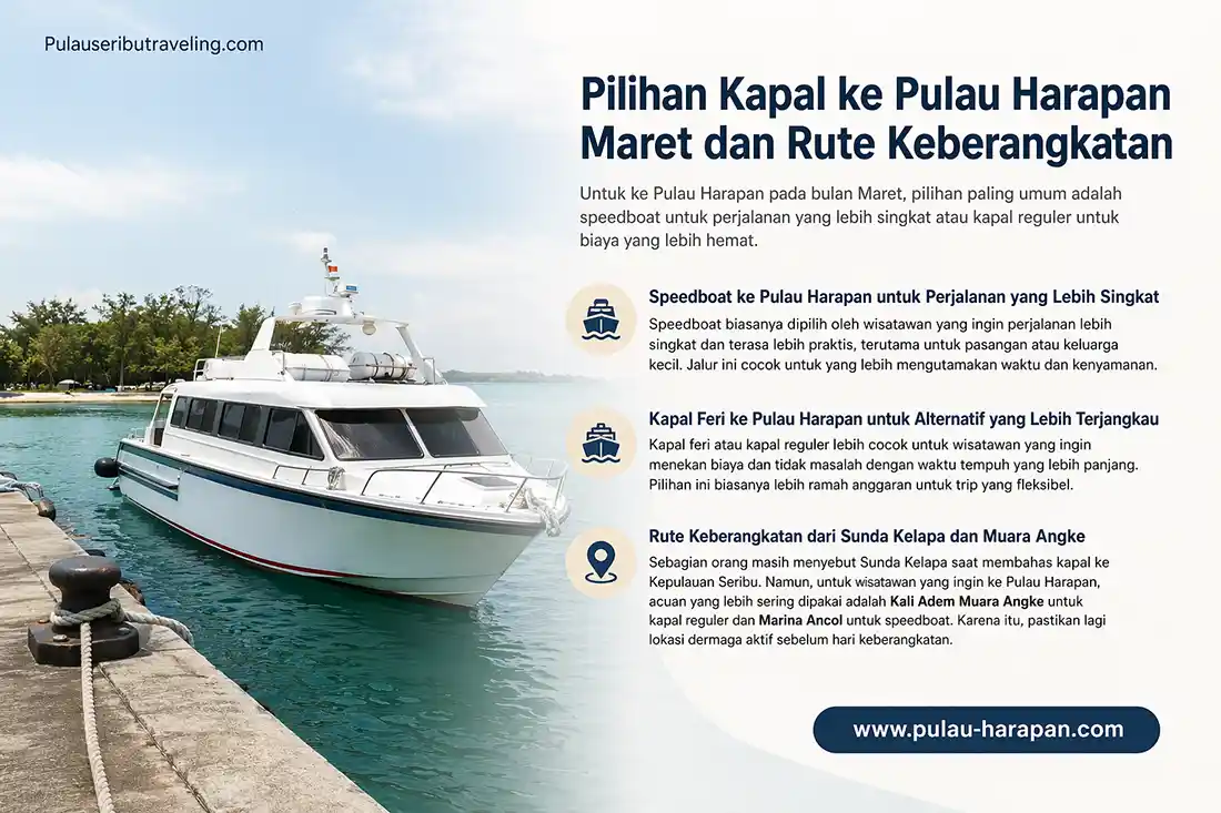 rute kapal pulau harapan di bulan maretac