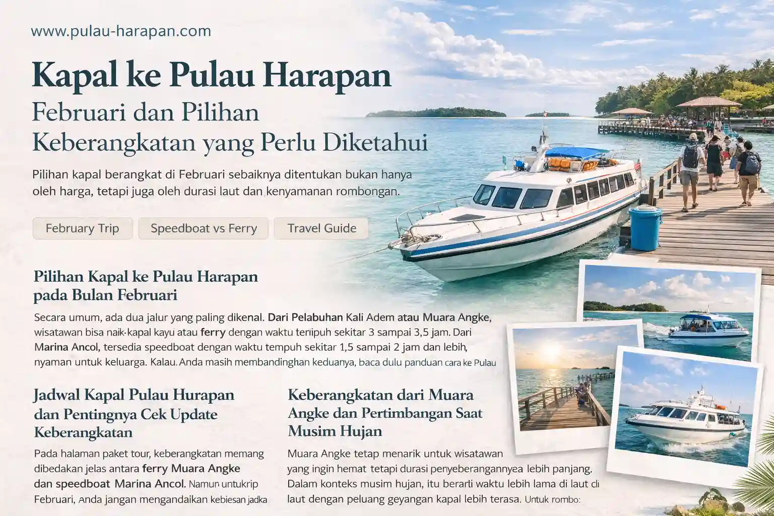 kapal ke pulau harapan
