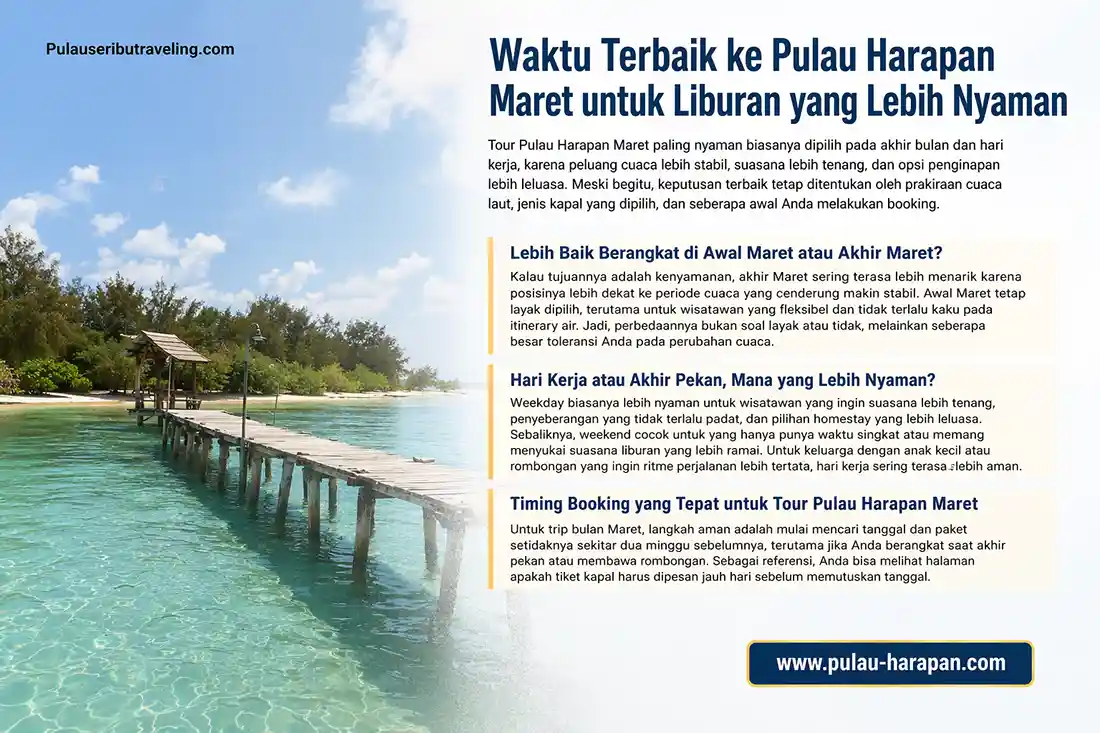 waktu terbaik tour pulau harapan maret